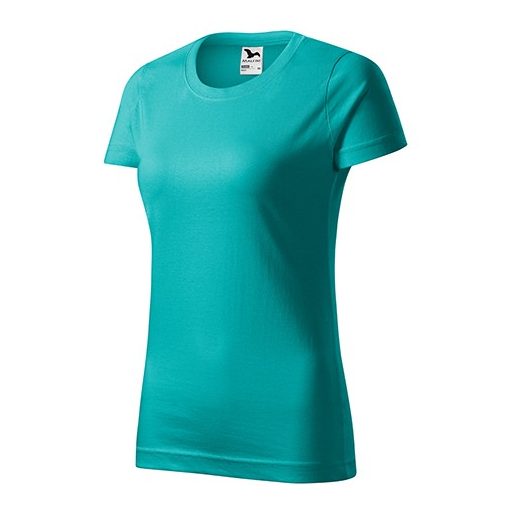 Női basic póló | Smaragdzöld