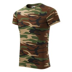 Unisex camouflage póló | Barna terepszín | 2XL