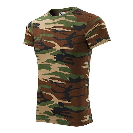 Unisex camouflage póló | Barna terepszín | 2XL