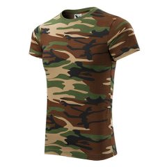 Unisex camouflage póló | Barna terepszín | L