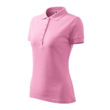 Női galléros pique póló | Rózsaszín