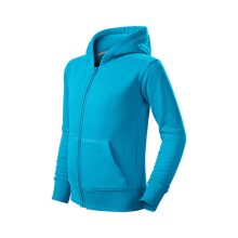 Gyermek kapucnis felső | Türkiz